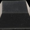 Enclosure feet, square, rubber, (H x Ø) 8 mm x 21 mm, black, for enclosure, 1421T4