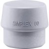 Halder 3203.060 SIMPLEX Replacement Head Grey Semihard TPE 140g 1pc