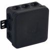 Puszka n/t CLICK, IP54, 12 przepustów, 75x75x41mm, czarna,OR-JB-13802/B
