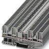 Through terminal block, spring-cage/plug-in connection, 0.08-4.0 mm², 4 pole, 24 A, 6 kV, gray, 3042159