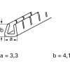 Edge protection profile, serrated edge, (W x H) 3.3 x 4.1 mm, max. clamping range 1.6 mm, PE, natural, GEE62F-C, package with 30