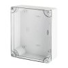 INDUSTRIAL Puszka hermetyczna n/t 313x253x115mm IP65 szara, pokrywa transparentna 2723-01