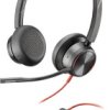 HP Poly Blackwire 8225 Słuchawki nauszne przewód stereo czarny Wyciszanie hałasów zestaw słuchawkowy, regulacja głośnośc