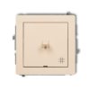 DECO Wyłącznik krzyżowy w stylu amerykańskim beżowy 1DWPUS-6 KARLIK