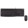 Klawiatura + mysz LOGITECHMK120 ZESTAW przewodowy DESKOPT czarny