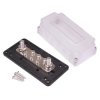 6 Way M5 Distribution Box with Clear Lid 300A 48VDC