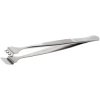 Ideal Tek 4WF.SA.1.IT Wafer Tweezers 125mm, Line Teeth, Curved Paddle