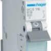 Wyłącznik automatyczny Hager MCS116 MCS116, 230 V, 400 V, 16 A
