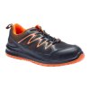 Trainer Shoe Black Lace Up Kpu And Mesh