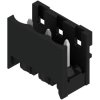 Pin header, 3 pole, pitch 5.08 mm, straight, black, 1821110000