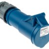 Złącze przemysłowe - zasilające 16A Gniazdo 230 V 3P Żeński MENNEKES Niebieski Montaż na kablu IP44