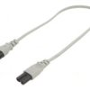 Kabel: 2X0,75Mm2, Iec C7 Żeński,Iec C8 Męski, 0,5M Lt503+538 H03vvh2-F 2X0.75...