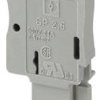 Plug, spring balancer connection, 0.08-4.0 mm², 1 pole, 24 A, 6 kV, gray, 3043019
