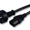 KAB45.65 Kabel zasilający: wtyk australijski - gniazdo IEC długość 2.5 m, czarny z bolcem zerowym