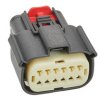 Złącze samochodowe 12-pinowe Molex 2-rzędowe Żeński 33472 Montaż na kablu Połączenie zagniatane Obudowa zagniatana
