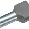 Końcówki kablowe tulejkowe Duo 490208D, 2x0.75 mm2 x 8 mm, szare, 100 szt.