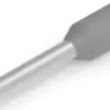 Insulated wire end ferrule, 0.75 mm², 16 mm/10 mm long, DIN 46228-4, gray, 966067-6