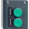 Kaseta ciemnoszara- przyciski ziel. kryty/ziel. kryty O22 z sam. powr. XALD241