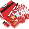 Locking kit for electricians, shackle (H) 140 mm, brass, (B) 170 mm, K81300