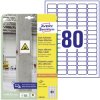 Avery-Zweckform L7872-20 Adhesive labels 35.6x16.9mm White 1600 pcs Permanent