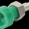 R921922000 Banana socket, 2 mm, solder cup, green