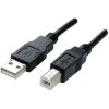 Manhattan 333368-CG USB 2.0 A to B Cable 1.8m Black Gold-Plated UL-Approved