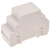 ABS DIN rail enclosure, (L x W x H) 90.1 x 35.2 x 64.95 mm, light gray (RAL 7035), BYB-3-90H0078
