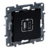 NILOE STEP Gniazdo USBx2 A+C 3A czarne 863540 LEGRAND