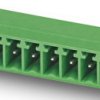 Pin header, 2 pole, pitch 3.5 mm, angled, green, 1995499