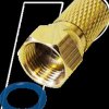 FFZL0IDGL Twist-on F connector for Ø 7.4-mm aerial cables