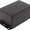 ABS enclosure, (L x W x H) 122 x 81 x 56 mm, black (RAL 9005), IP54, 1591XXTSFLBK