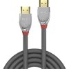 LINDY 37873 HDMI Cable HDMI-A plug, HDMI-A plug 3.00 m Grey 4K UHD HDMI cable