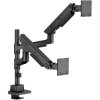 ICY BOX 61194 Monitor Mount for 2 Monitors up to 57 Inch and 27 kg Black