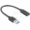 Adapter OTG Przejściówka USB 3.1 A / typ-C (wtyk / gniazdo) 15cm Lanberg