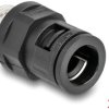 60453 Conduit fitting with brass M16 external thread, black, 2 pieces