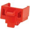 Locking insert, red, snap-in mounting, for RJ45 socket, PSL-DCJB, package with 10 pieces