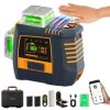 CIGMAN CM-S05 Poziomica laserowa 12 linii z kontrolą gestów 3x360 Zielona samopoziomująca wysoka precyzja aplikacja Bluetooth zd
