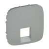 VALENA ALLURE Plakietka aluminium gniazda pojedyncze RJ11 kategorii 6 UTP 755417 LEGRAND