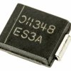DiodesZetex Dioda przełączająca SMC Powierzchnia 3 A Pojedyncza 50 V 2-pinowy ES3A-13-F