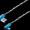 M8L Sync & charging cable, USB-A -> Micro, 1.0 m, angled, blue