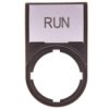 Tabliczka Opisowa Run 50X30mm Czarna Prostokątna M22s-St-Gb7 216497