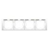 SIMON BASIC NEOS Ramka 4 poczwórna uniwersalna biała BMRC4/11 KONTAKT SIMON
