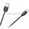 Kabel USB - IPOD IPHONE 1m; plecionka; czarny