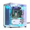 Zestaw ochronny obudowy YAHBOOM Raspberry Pi 5 z wentylatorem chłodzącym, obudowa z podświetleniem RGB, wyświetlacz 0,96, moduł