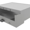 Obudowa DIN 90mm Obudowa szyny DIN 90 x 32.2mm materiał: ABS Płytka drukowana Italtronic