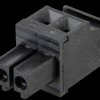 31114102 Plug-in connection terminal, 2-pin, spacing 3.81 mm