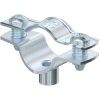 Spacer clamp, closed, max. bundle Ø 17 mm, steel, galvanized, silver, (L x W) 44 x 18 mm, 1362417