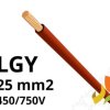 Przewód LGY 25 mm2 brązowy (450/750V) jednożyłowy linka H07V-K (krążki 100m) 11093038 NKT