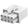 Plug housing, 8 pole, pitch 4.14 mm, straight, white, 794821-1