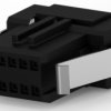 Socket housing, 10 pole, pitch 1.27 mm, straight, black, 2-111196-5